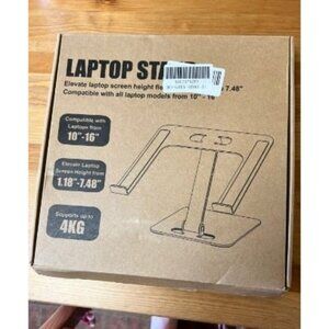 New Foldable Laptop Stand, Height Adjustable Ergonomic Computer Stand for Desk
